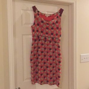 Anthropologie silk sheath dress